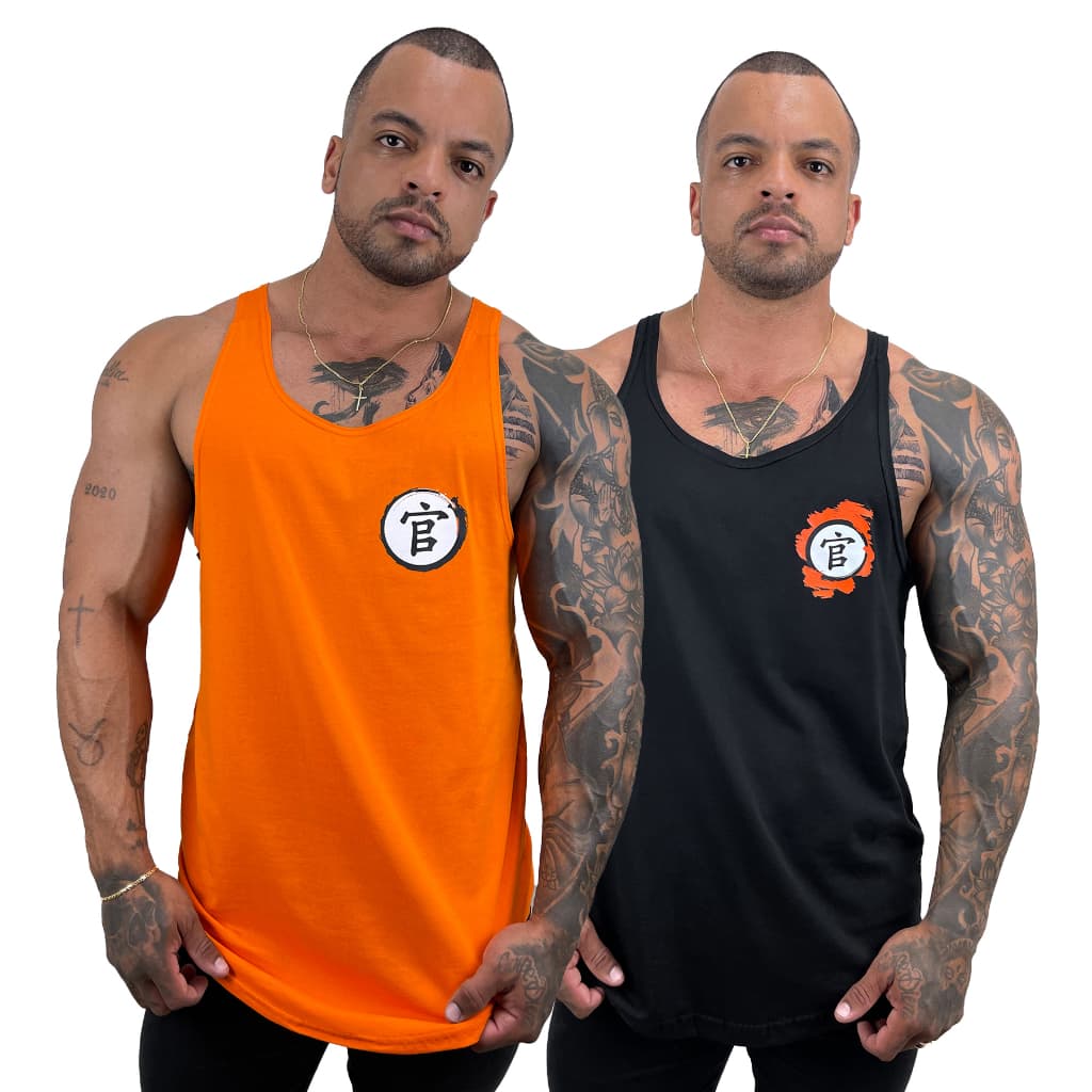 Kit com 2 Regatas Cavadas Masculina Algodão - Bombey