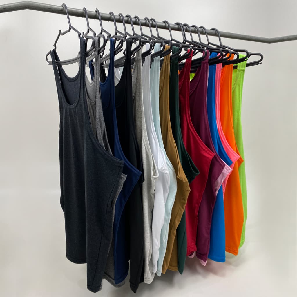 Regata Cavada Masculina Diversas Cores em Algodão Básica sem Estampa Lisa - Bombey