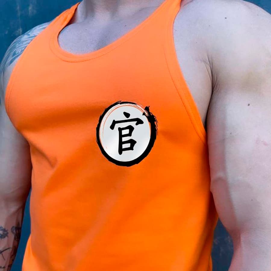 Regata Cavada em Algodão Bombey - Academia Kanji Inspirada em Animes