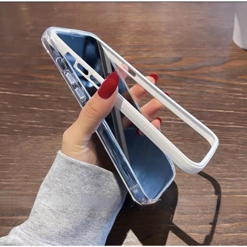 Samsung A01 1 Capa Case Capinha Frente E Verso 360 Full Cover (Anti impacto queda choque proteção protetora silicone reforçada transparente aparelho borda)