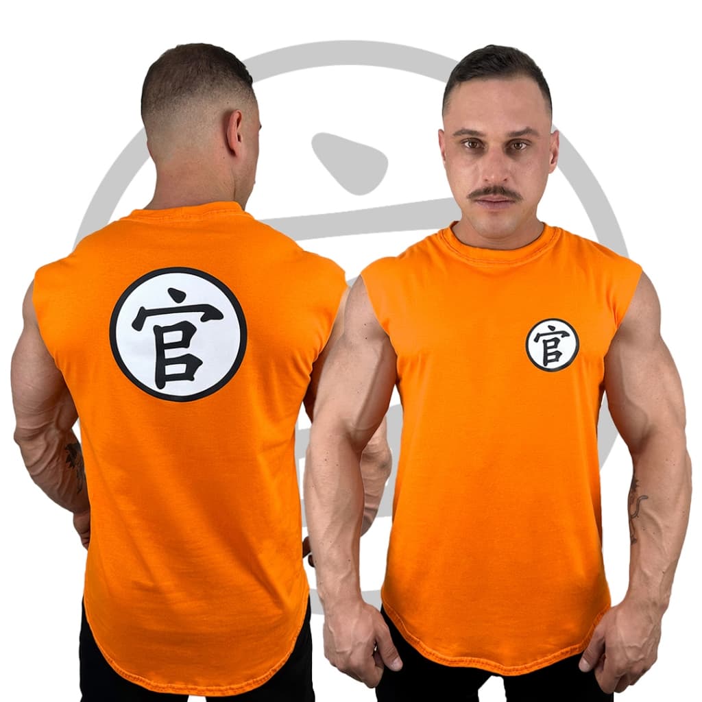 Camiseta Masculina Manga Japonesa Kanji em Algodão longline Bombey