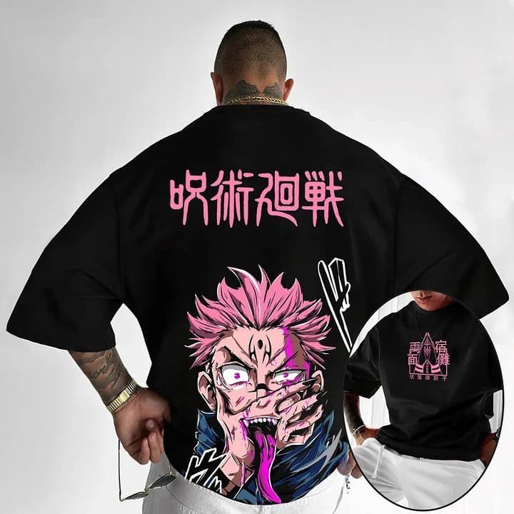 Camiseta Plus Size Aftersoul | Jujutsu Kaisen | Sukuna Yuji | Streetwear | 100% Algodão | Anime