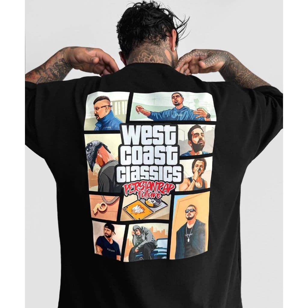 Camiseta GTA West Coast Classics Aftersoul streetwear oversized plus size 100% algodão