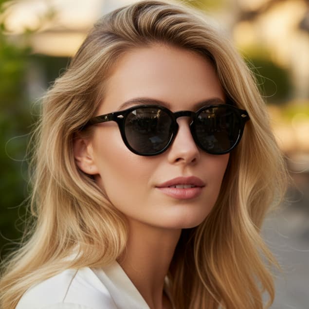 Óculos de Sol Miami Redondo Premium Flexível Clássico Hype Verão uv400 Feminino Masculino