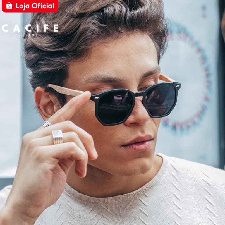 Óculos de Sol Tulum 2.0 Hexagonal Clássico Praia Vintage Oldstyle uv400 Feminino Masculino