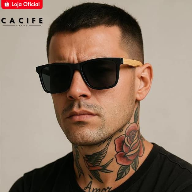 Óculos de Sol Quadrado Premium Clássico Retrô Verão uv400 Unissex