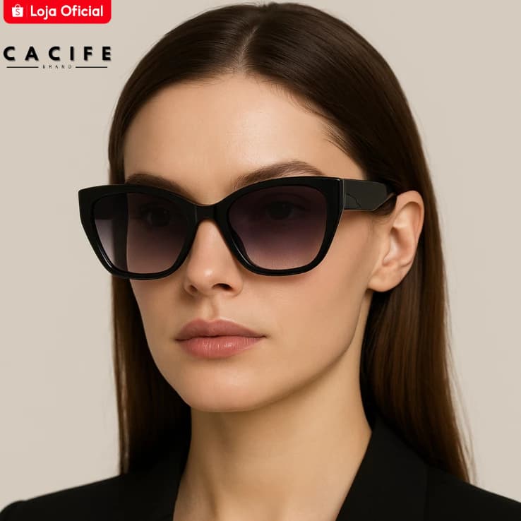 Óculos de Sol Valencia Gatinho Armação Premium Modelo Vintage Clássico Blogueira uv400 Feminino