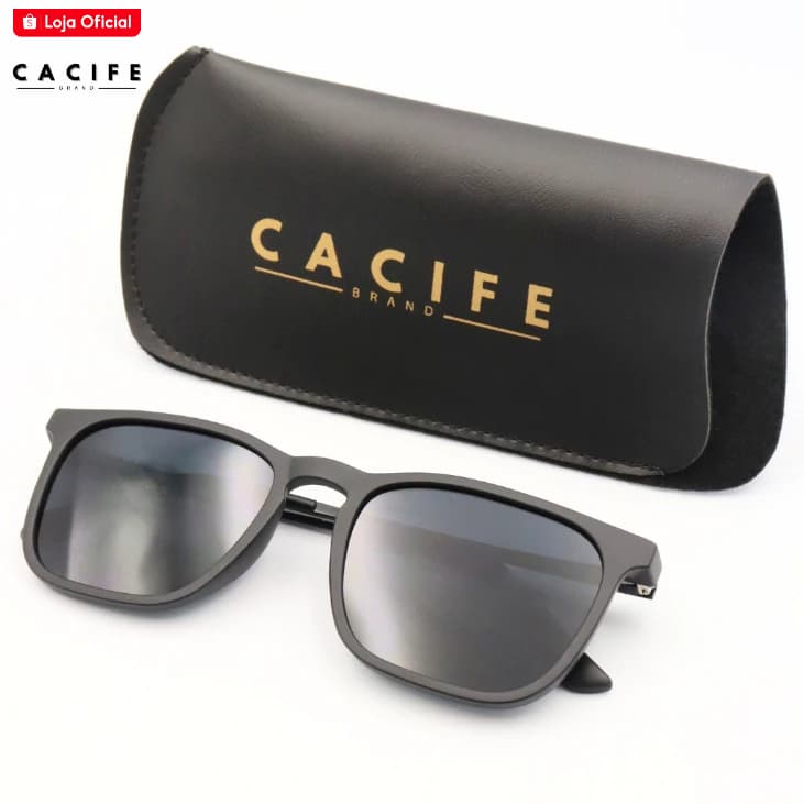 Oculos de Sol Quadrado Preto Fosco Masculino Feminino UV400 Moderno Estiloso Qualidade Premium