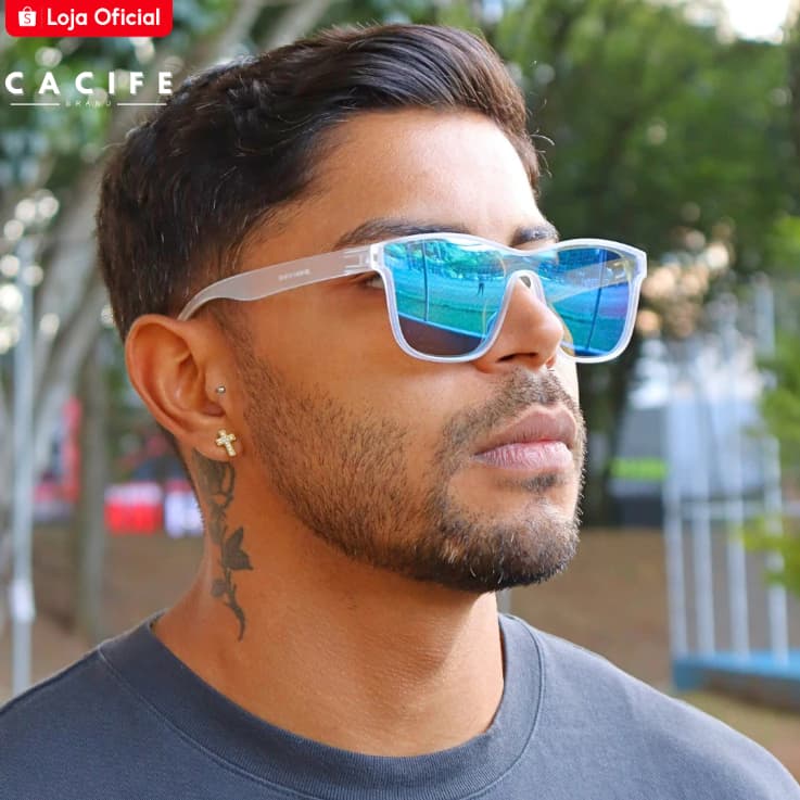 Óculos de Sol Malibu Esportivo Premium Acetato Moda Praia Verão Baixa Pace Blogueira Unissex Uv400