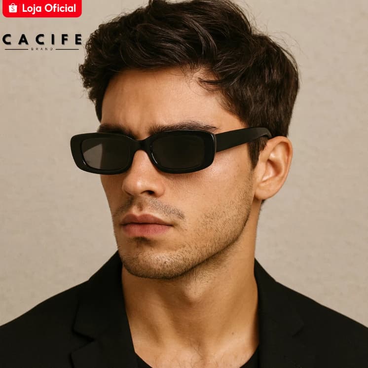 Óculos de Sol New York Retangular Vintage uv400 Feminino Masculino - Cacife Brand