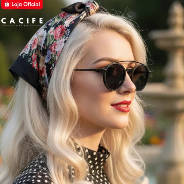 Óculos de Sol Florida Aviador Redondo Feminino Retrô Oldstyle Clássico Blogueira uv400 Unissex