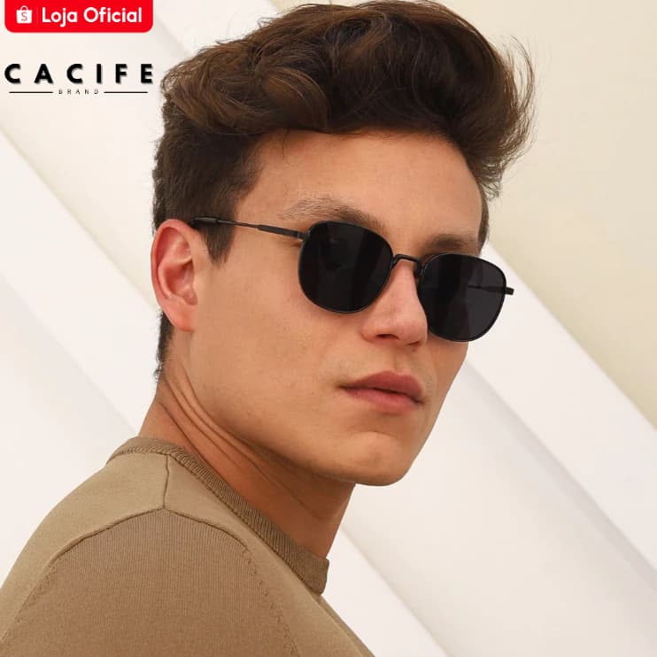 Oculos de Sol Cancún Redondo Premium Classico Tendencia uv400 Feminino Masculino