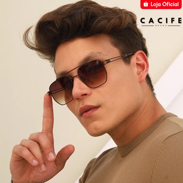 Óculos de Sol Texas Aviador Clássico Premium Geométrico Retrô Metal uv400 Unissex