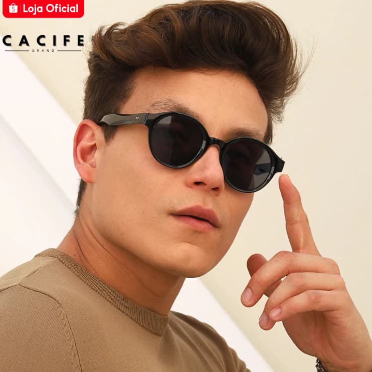 Oculos de Sol Harry Redondo Original Lançamento Premium Classico Em Alta uv400 Masculino Feminino