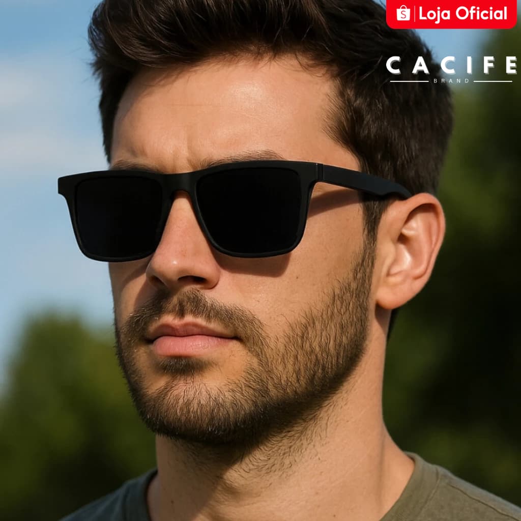 Óculos de Sol Napole Quadrado Premium Clássico Esportivo uv400 Feminino Masculino