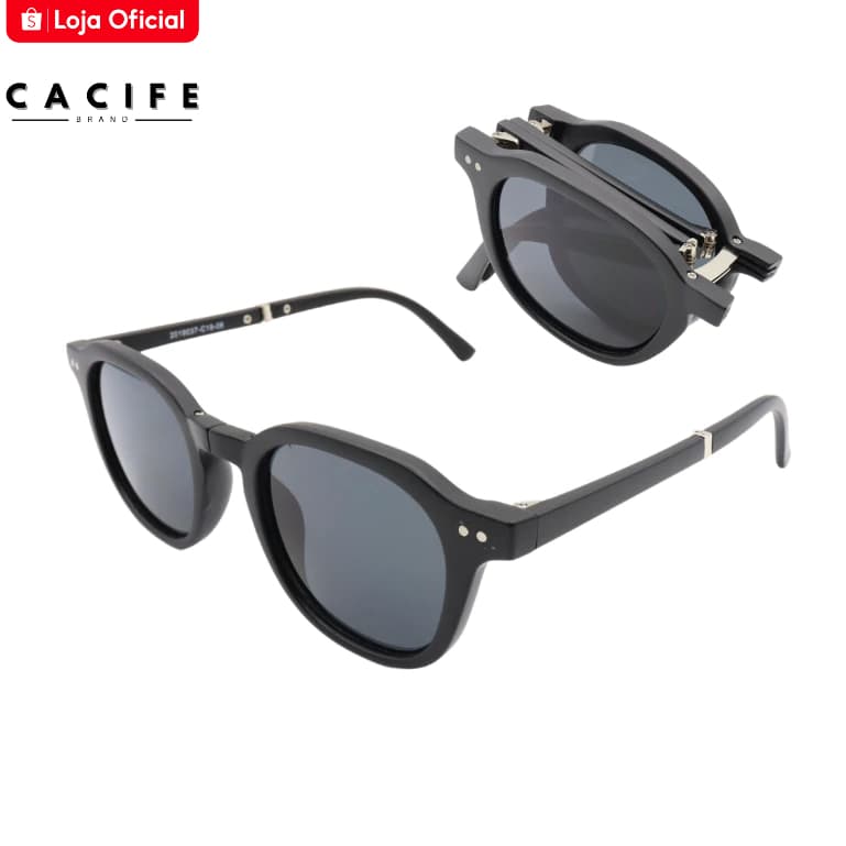 Óculos de Sol Dobrável Hexagonal Premium Vintage Oldschool uv400 Unissex